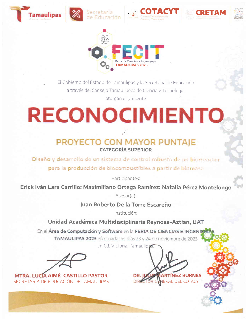 FECIT 2023 evidence