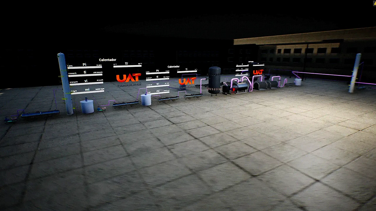 Factory Land: escena animada del prototipo XR-UAT
